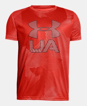 Boys' UA Printed Crossfade Short Sleeve T-Shirt 1 Color Available $25