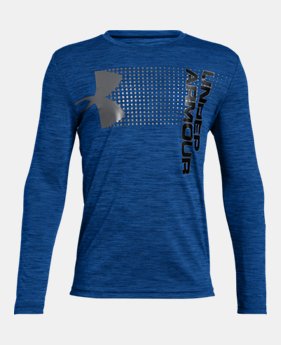 Boys' UA Crossfade Long Sleeve 3 Colors Available $35