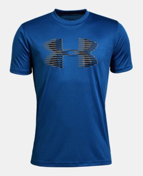 New Arrival Boys' UA Tech™ Big Logo Solid T-Shirt 2 Colors Available $20