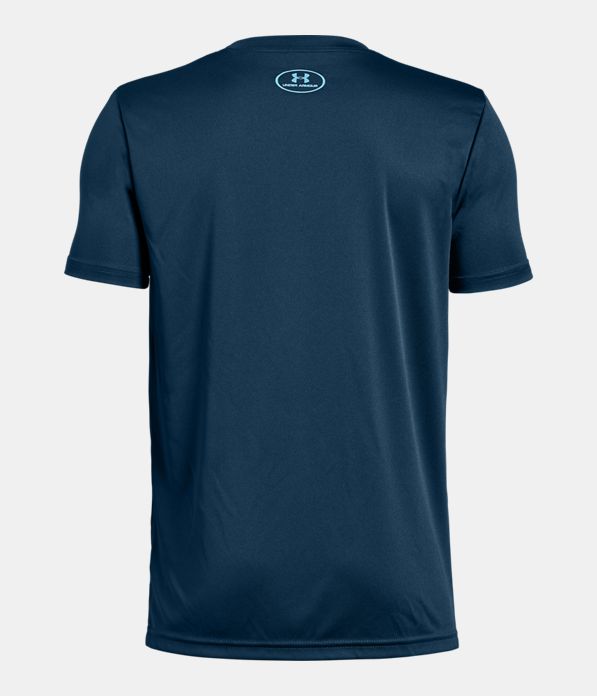 Boys' UA Tech™ Big Logo Solid T-Shirt, Techno Teal,
