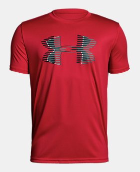New Arrival Boys' UA Tech™ Big Logo Solid T-Shirt FREE U.S. SHIPPING 1 Color Available $20