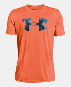 New Arrival Boys' UA Tech™ Big Logo Solid T-Shirt FREE U.S. SHIPPING 1 Color Available $20