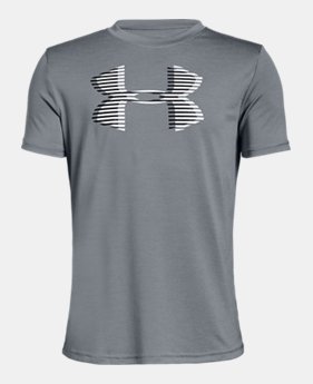 New Arrival Boys' UA Tech™ Big Logo Printed T-Shirt FREE U.S. SHIPPING 5 Colors Available $25