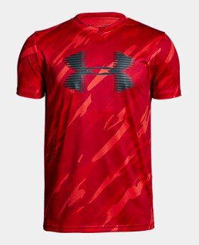 Boys' UA Tech™ Big Logo Printed T-Shirt 1 Color Available $25