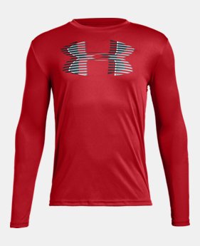 Boys' UA Tech™ Big Logo Long Sleeve 1 Color Available $25