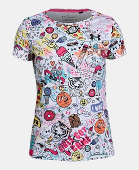 New Arrival Girls' UA Design Future Show T-Shirt 1 Color $24.99