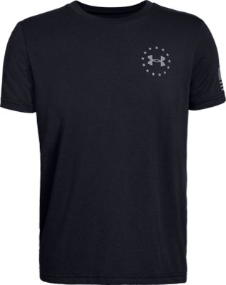 boys under armour flag shirt