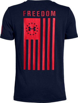 under armour baseball flag shirt