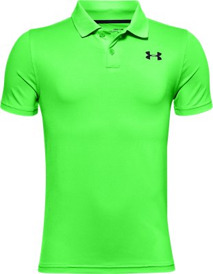 hunter green under armour polo