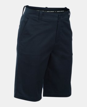 New Arrival Boys' UA Uniform Chino Slim Fit Husky Shorts 2 Colors Available $45