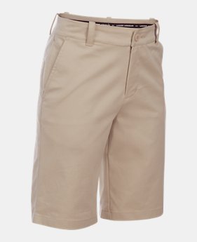 New Arrival Boys' UA Uniform Chino Slim Fit Husky Shorts 1 Color Available $45