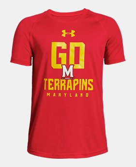 New Arrival Boys' UA Tech™ Collegiate Short Sleeve 1 Color Available $30