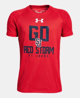 Boys' UA Tech™ Collegiate Short Sleeve 1 Color Available $21