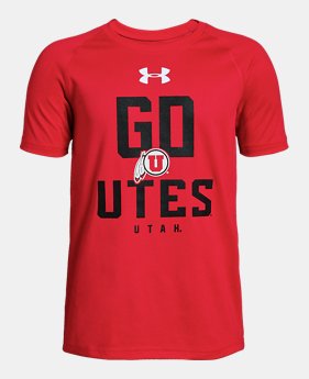 Boys' UA Tech™ Collegiate Short Sleeve 1 Color Available $21