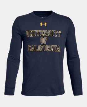 New Arrival Boys' UA Cotton Collegiate Long Sleeve Shirt 5 Colors Available $28