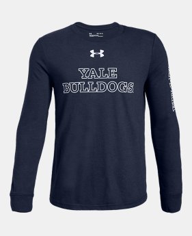New Arrival Boys' UA Cotton Collegiate Long Sleeve Shirt 16 Colors Available $28