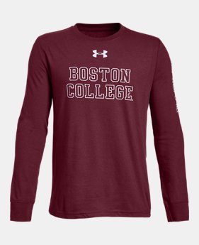 New Arrival Boys' UA Cotton Collegiate Long Sleeve Shirt 3 Colors Available $28