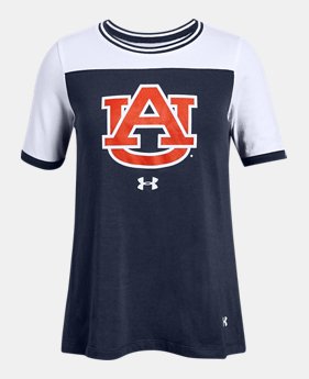 New Arrival Girls' UA Varsity Pinhole Collegiate Short Sleeve 1 Color Available $32
