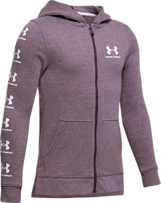 boys purple under armour hoodie