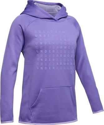 girls purple under armour hoodie