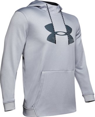 men's big logo under armour hoodie