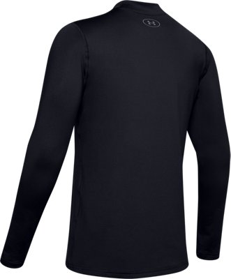 Men's ColdGear&reg; Armour Fitted Mock Long Sleeve, Black, pdpMainDesktop image number 5