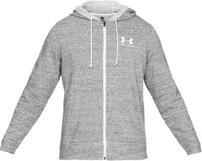 under armour terry fitted full zip hoodie