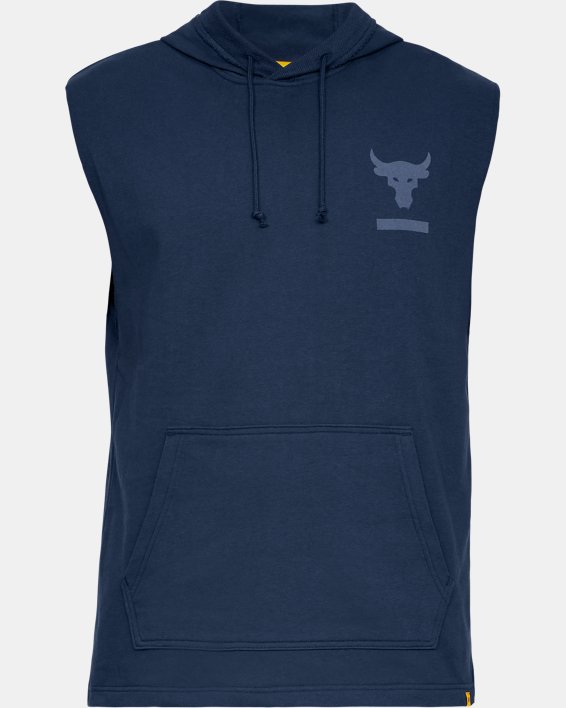 Men's Project Rock Terry Sleeveless Hoodie | Under Armour