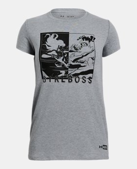 Girls' UA Black Widow T-Shirt $25