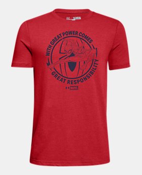 Boys' UA Spiderman Great Power T-Shirt 1 Color Available $25