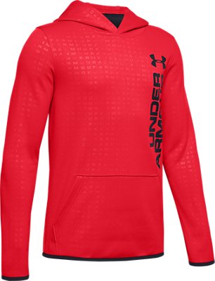  Boys' Armour Fleece® Embossed Hoodie  6  Colors Available $33.75