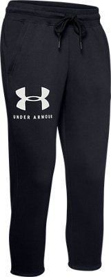 ua rival fleece sportstyle graphic crop