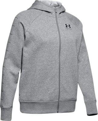 ua rival fleece fitted full zip