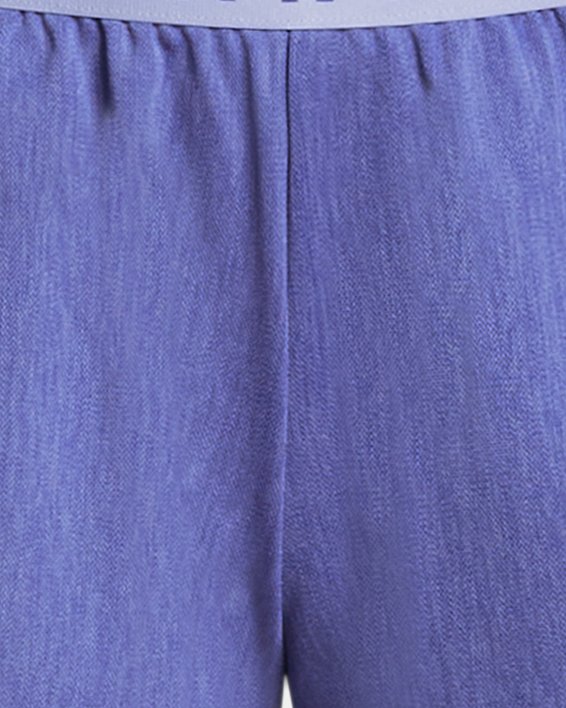 กางเกงขาสั้น UA Play Up Shorts 3.0 Twist สำหรับผู้หญิง in Purple image number 4