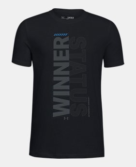 New Arrival Boys' UA Winner Status Short Sleeve T-Shirt 2 Colors Available $20