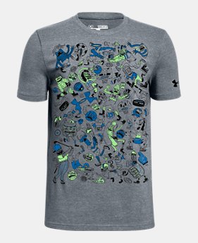 Boys' UA Sport Doodles Short Sleeve T-Shirt 1 Color Available $20