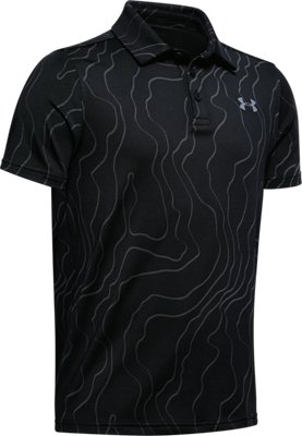 under armour black polo