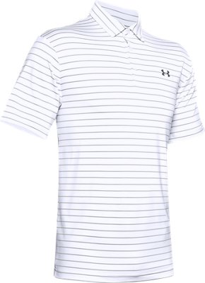 under armour men's playoff core stripe golf polo