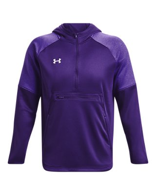 mens purple under armour hoodie