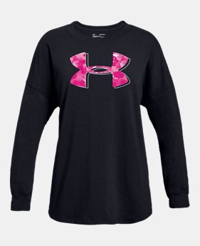 New Arrival Girls' UA Nimbus Logo Long Sleeve Shirt 2 Colors Available $25