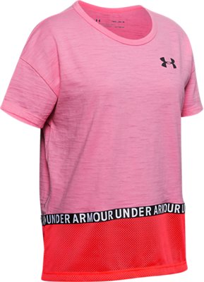 pink under armour shirt