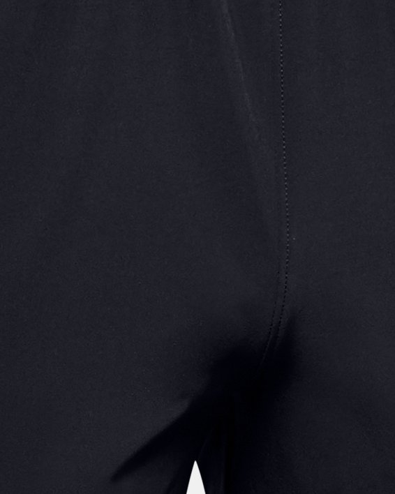 男士UA Stretch Woven短褲 in Black image number 4
