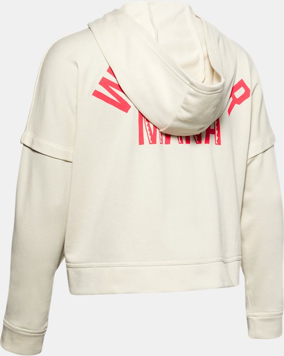Under Armour Women's Project Rock Terry Hoodie. 6