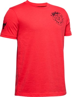 Playera Manga Corta Project Rock Iron Paradise para Ni&ntilde;o, Red, pdpMainDesktop image number 0