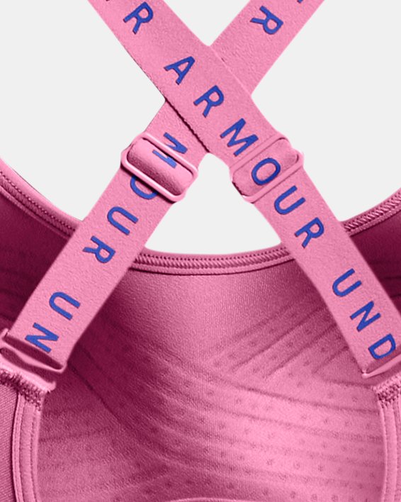 Sostén deportivo UA Infinity Mid para mujer, Pink, pdpMainDesktop image number 11