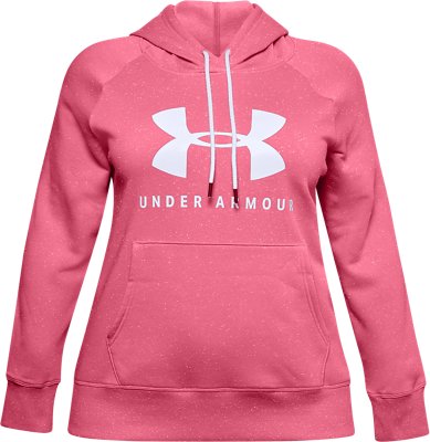 under armour hoodie pink women