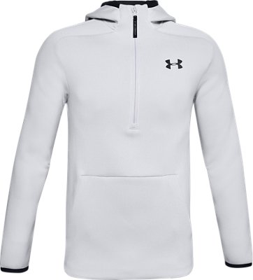 under armour white zip up hoodie