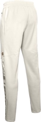 white warm up pants