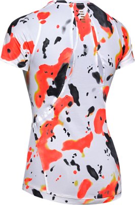 Under Armour Women's UA Qualifier Run Iso-Chill Upstream Camo Short Sleeve. 4
