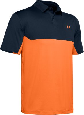 under armour orange polo shirt